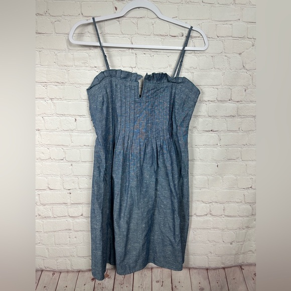 Madewell Size 2 Denim Chambray‎ Pintuck Cami Tank Sundress Dress, GUC - Picture 1 of 6
